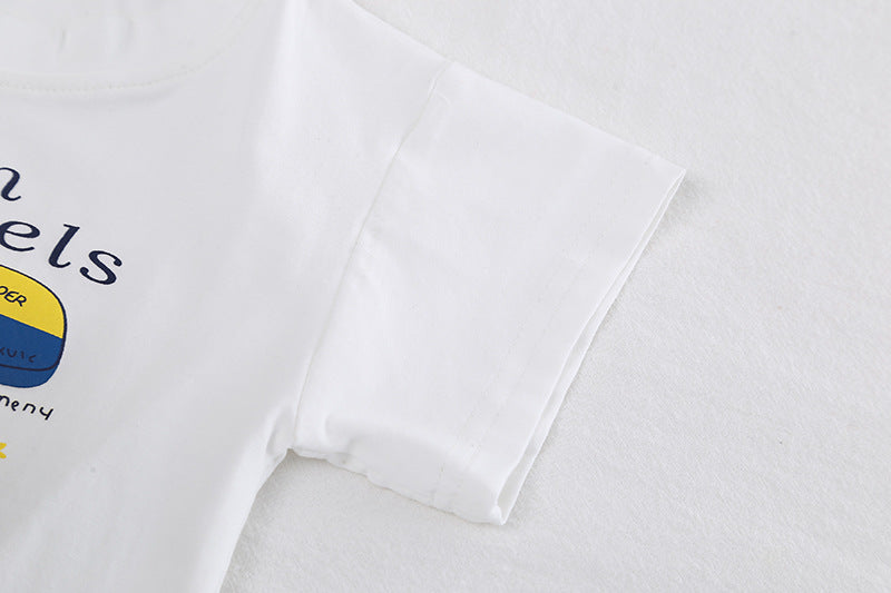 Boys Printed Pure Cotton T-shirt with Shorts
