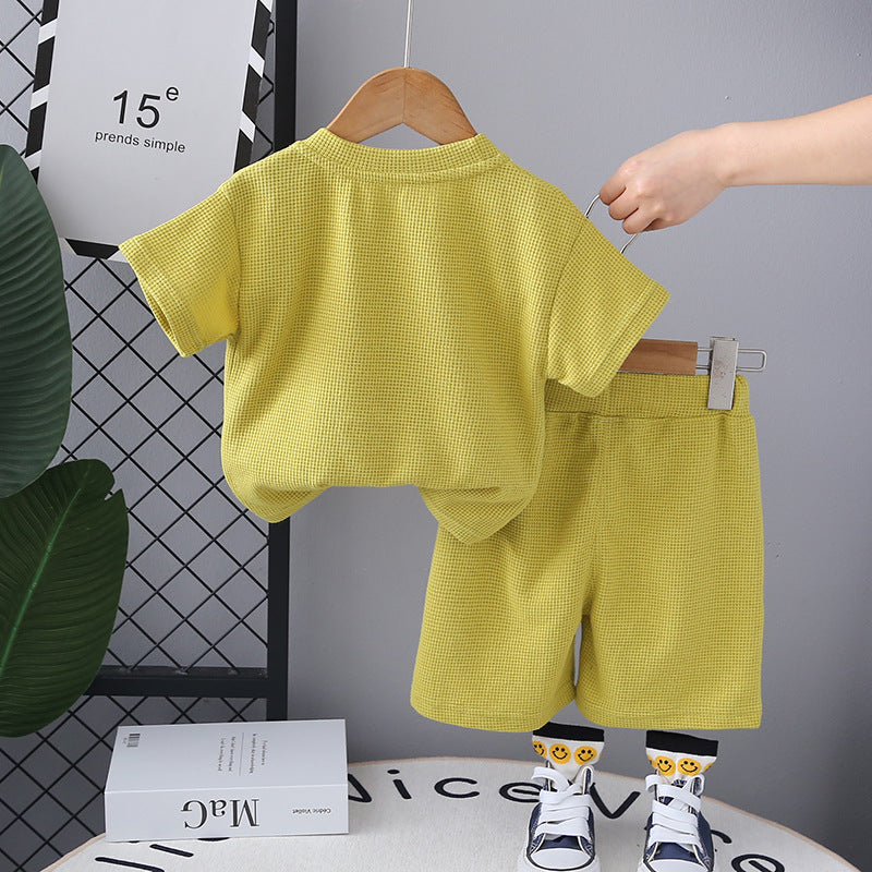 Boys Printed Pure Cotton T-shirt with Shorts