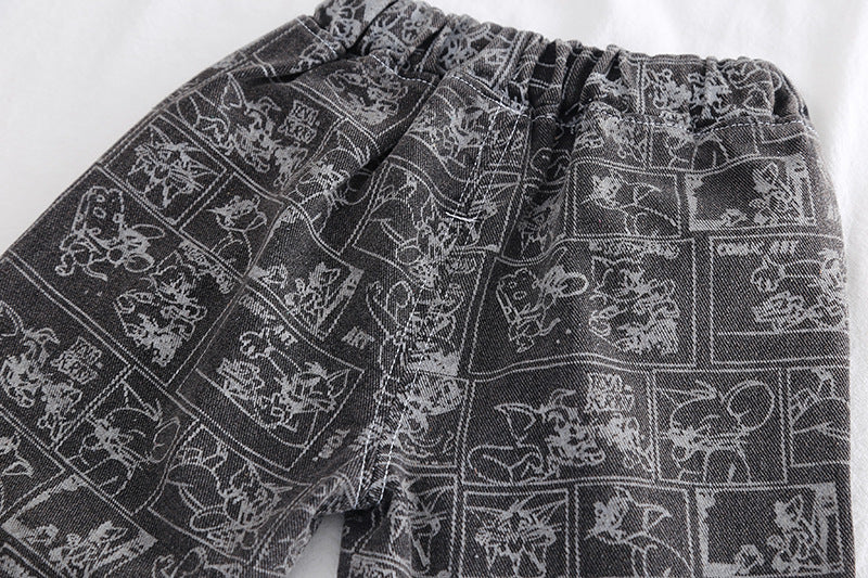 Boys Printed Pure Cotton T-shirt with Shorts