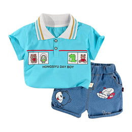 Boys Printed T-shirt With Short