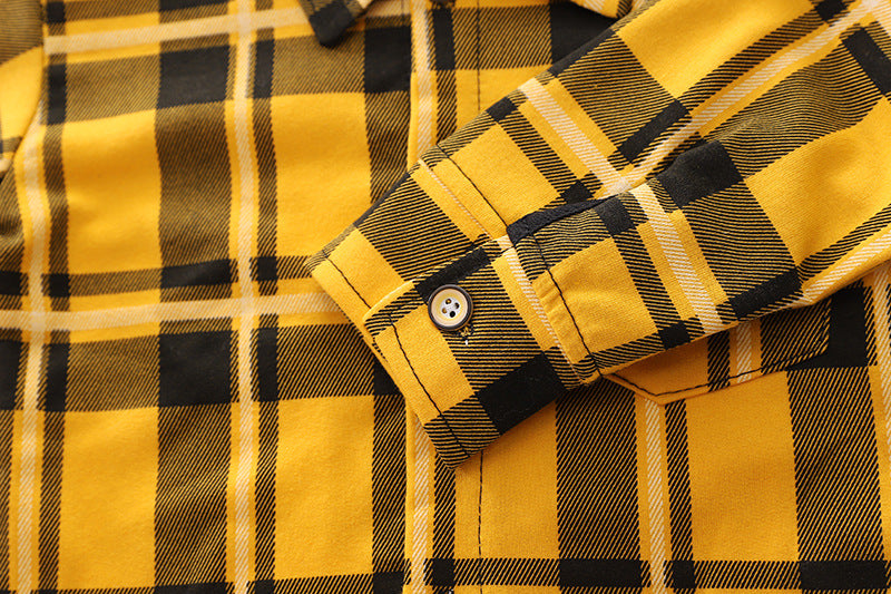 Boys Checked Pure Cotton Shirt with Trousers