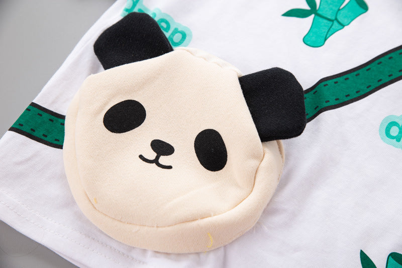 Boys Printed Pure Cotton T-shirt With Short