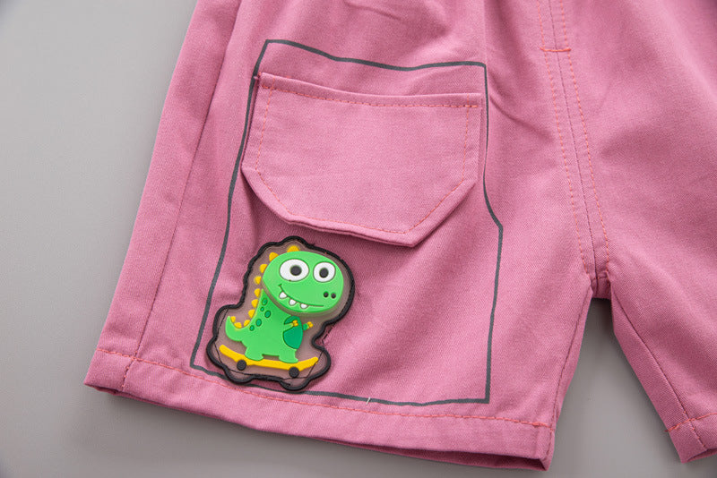Boys Printed Pure Cotton T-shirt With Short