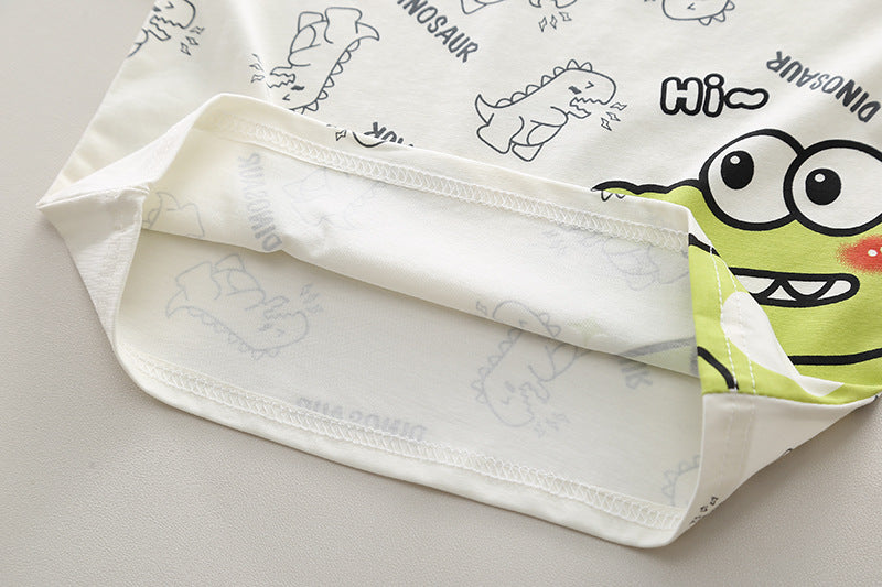 Boys Printed T-shirt with Shorts