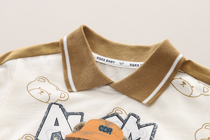 Boys Printed T-shirt With Shorts