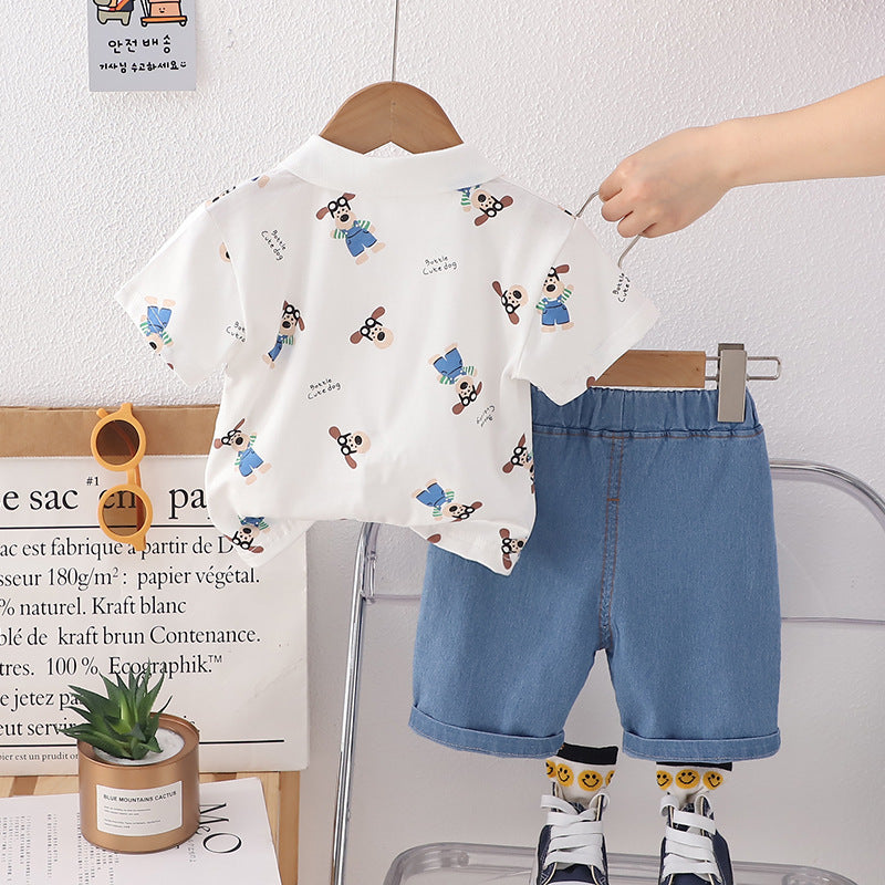 Boys Printed T-shirt With Short