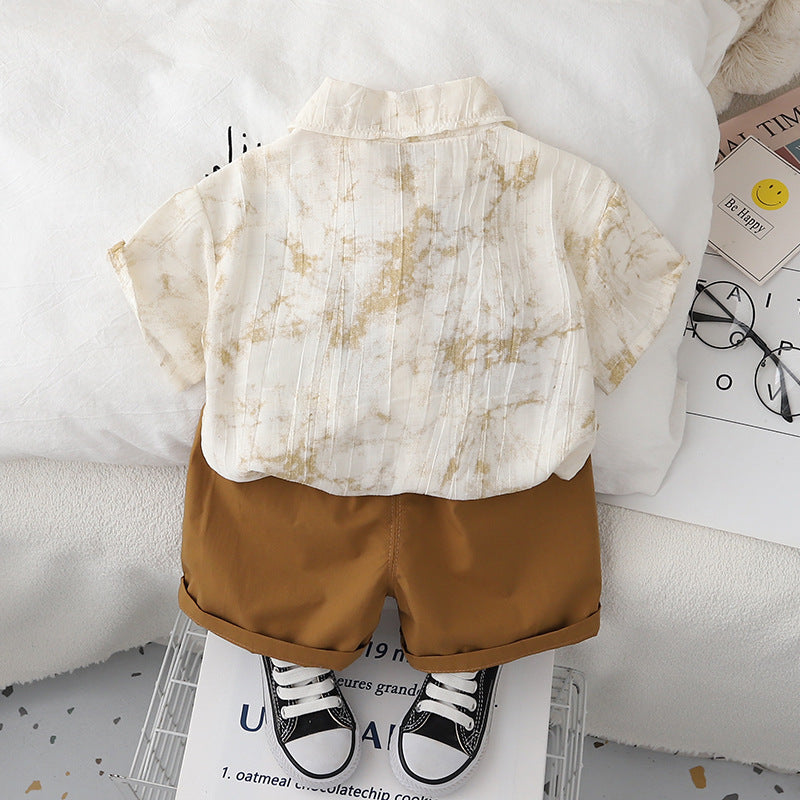 Boys Dyed Shirt With Short