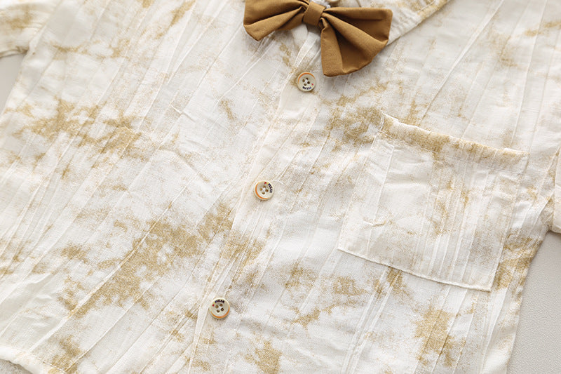 Boys Dyed Shirt With Short
