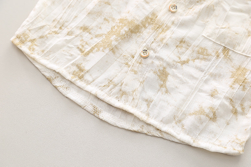 Boys Dyed Shirt With Short