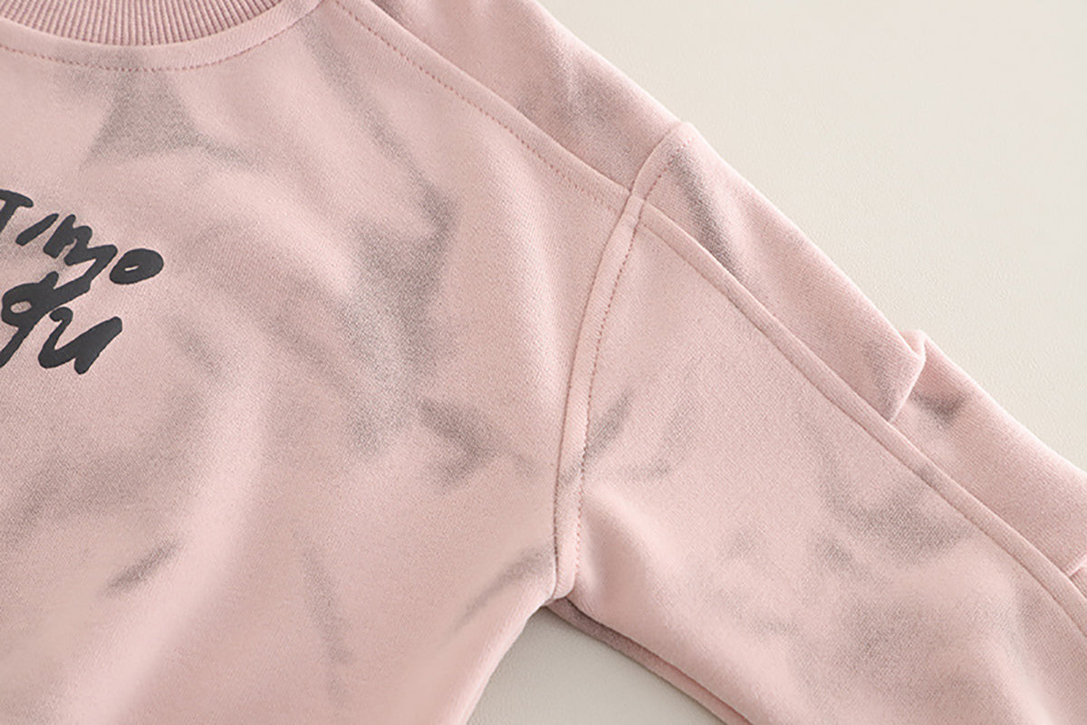 Kids Printed Sweatshirt With Trousers