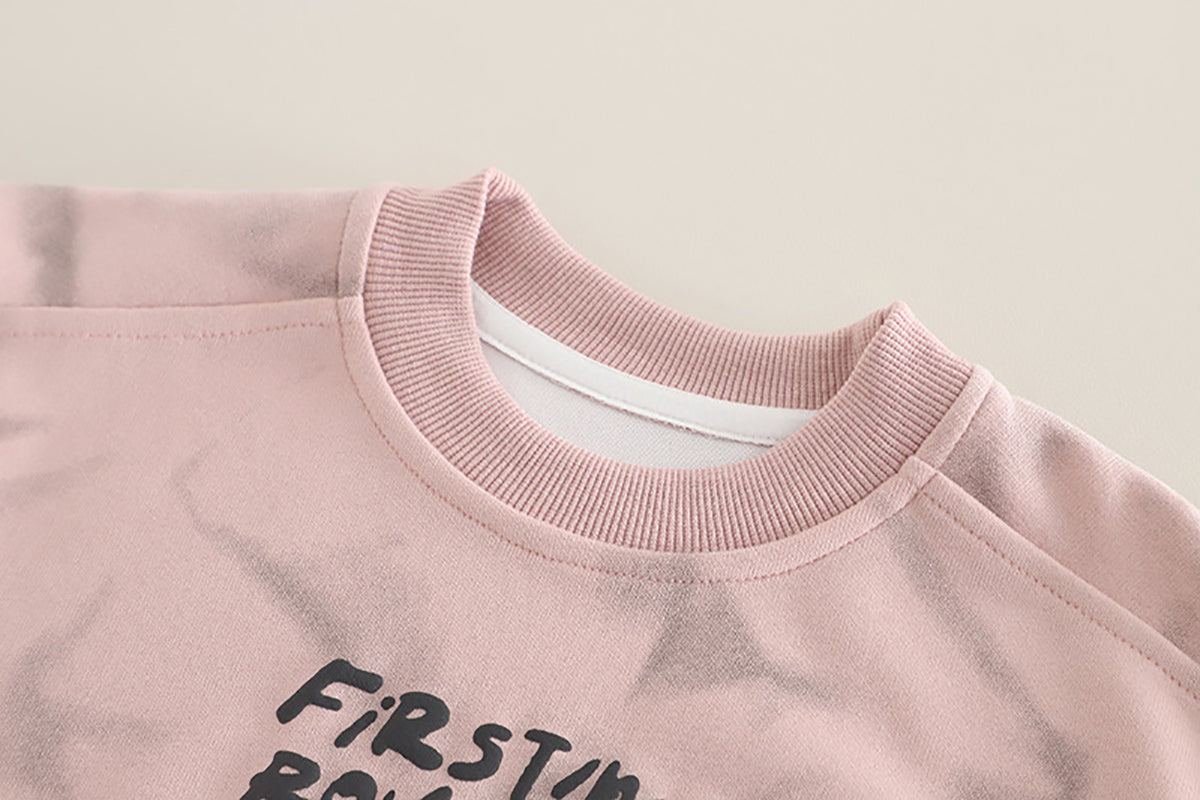 Kids Printed Sweatshirt With Trousers