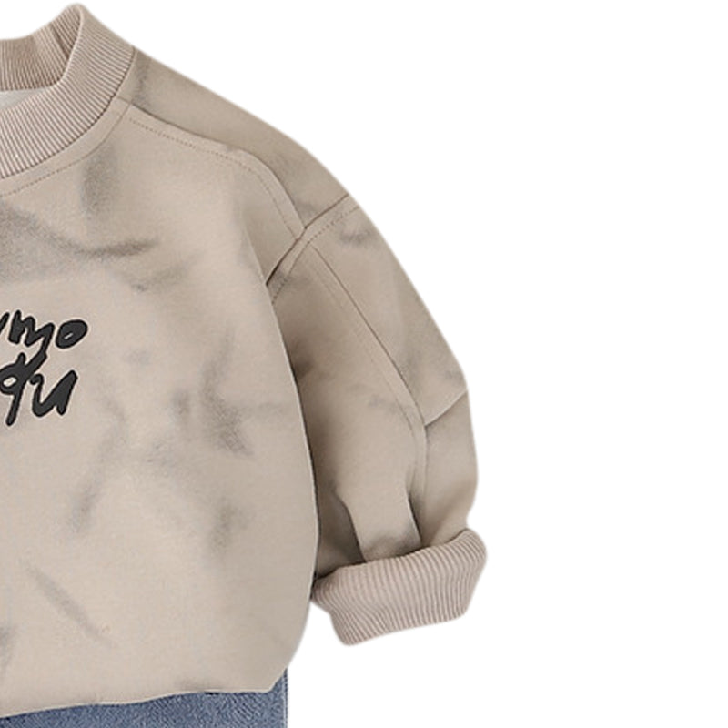 Kids Printed Sweatshirt With Trousers