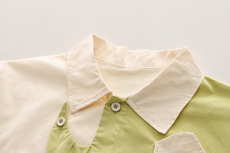 Boys Colourblocked T-shirt with Shorts