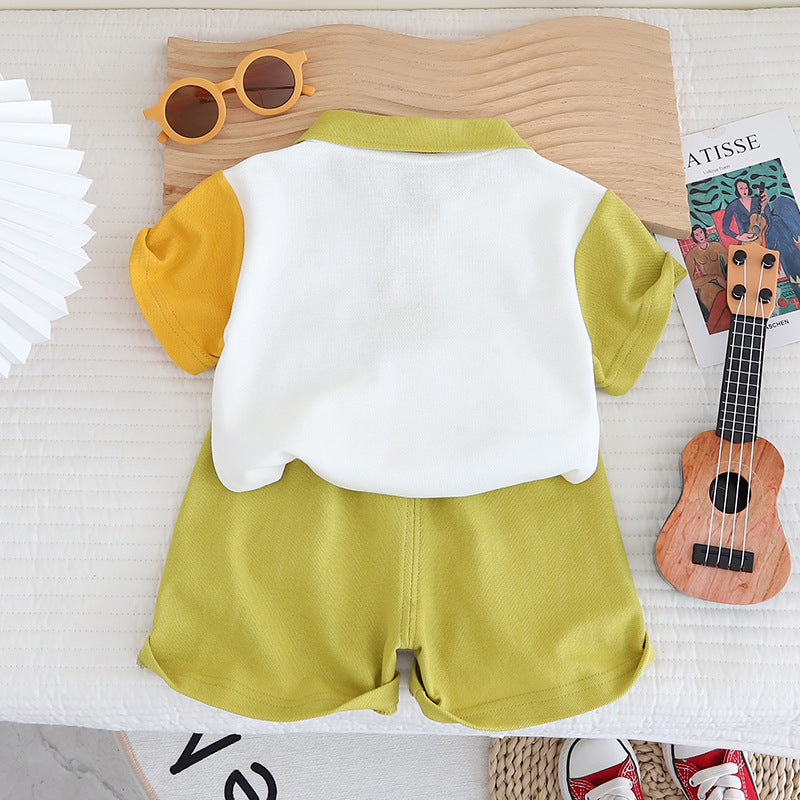 Boys Printed T-shirt with Shorts