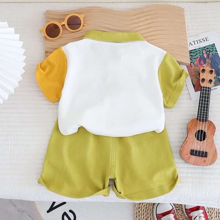 Boys Printed T-shirt with Shorts
