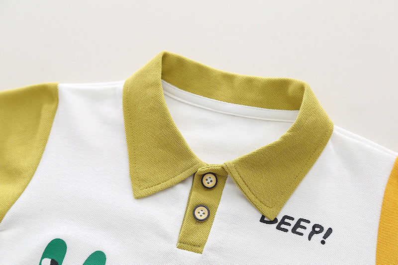Boys Printed T-shirt with Shorts