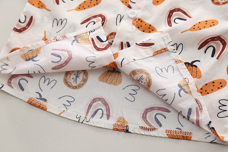 Boys Printed Shirt with Shorts