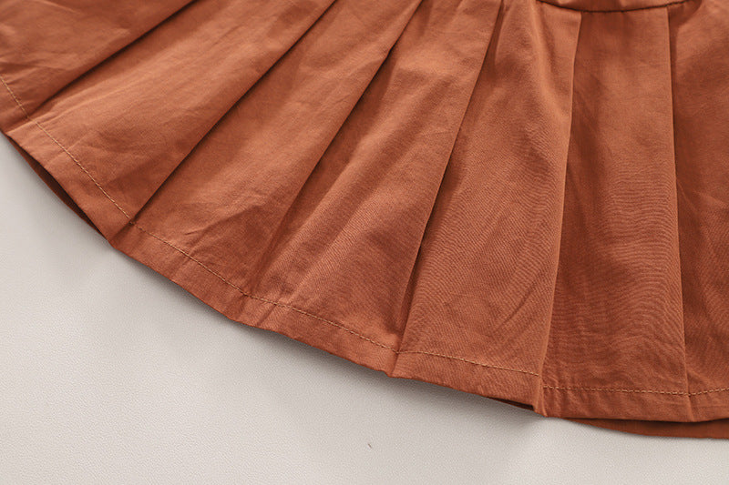 Girls Printed Pure Cotton Top with Skirt