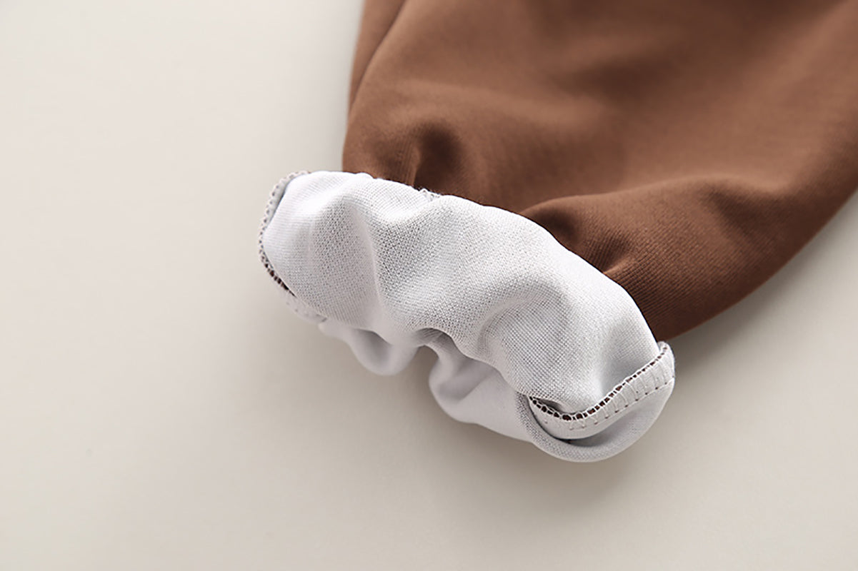 Boys Colourblocked Polo Collar Long Sleeves Sweatshirt With Jogger