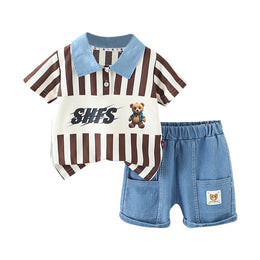 Boys Printed Shirt With Short
