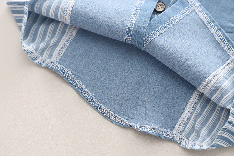 Boys Striped Shirt With Short