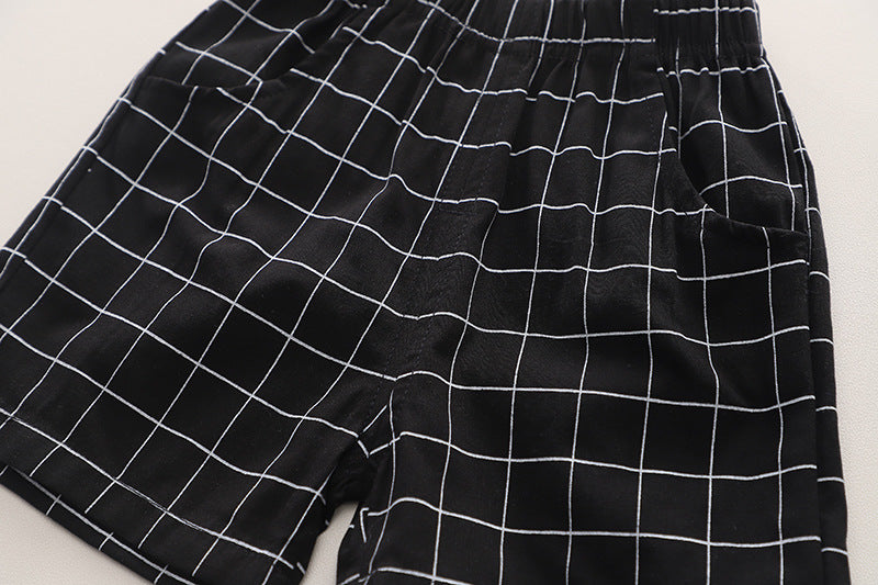Boys Printed Pure Cotton Shirt with Shorts