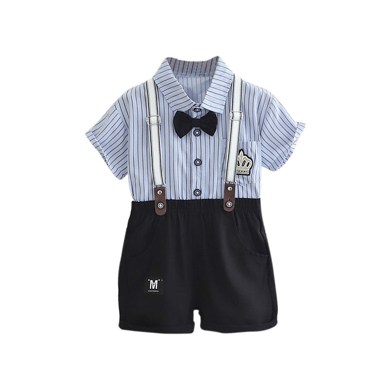 Boys Printed Pure Cotton Shirt with Shorts