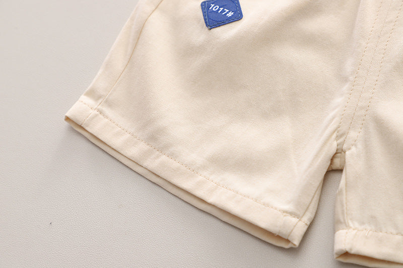 Boys Printed Pure Cotton Shirt with Shorts