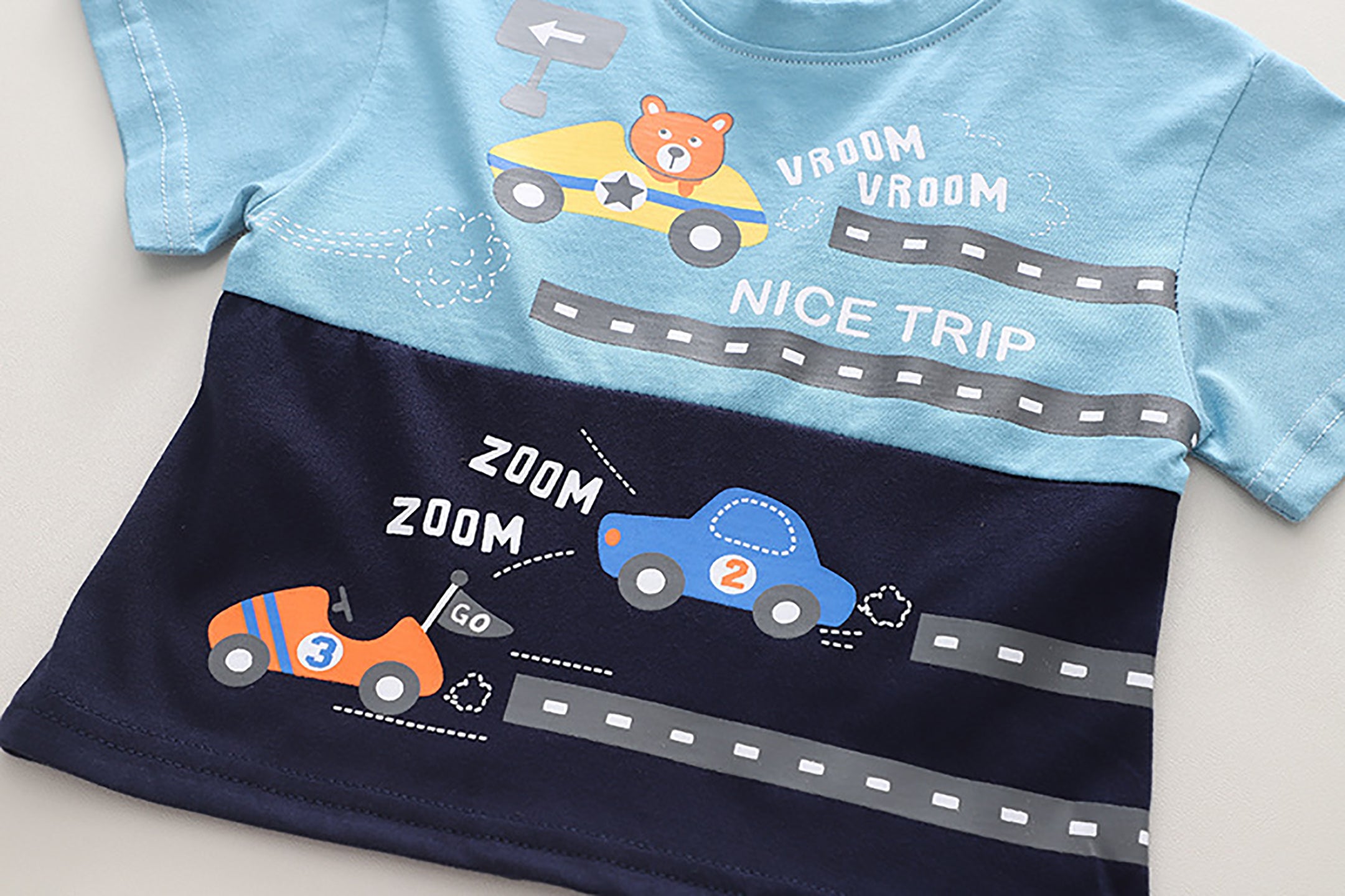 Infant Boys Printed Pure Cotton T-shirt With Shorts
