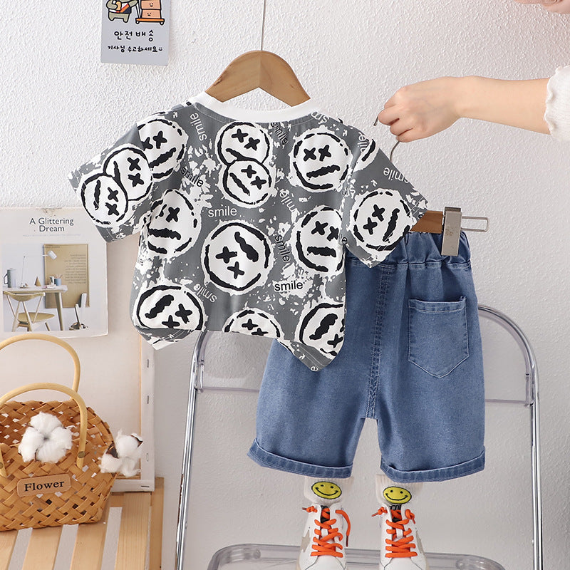 Boys Printed T-shirt With Short
