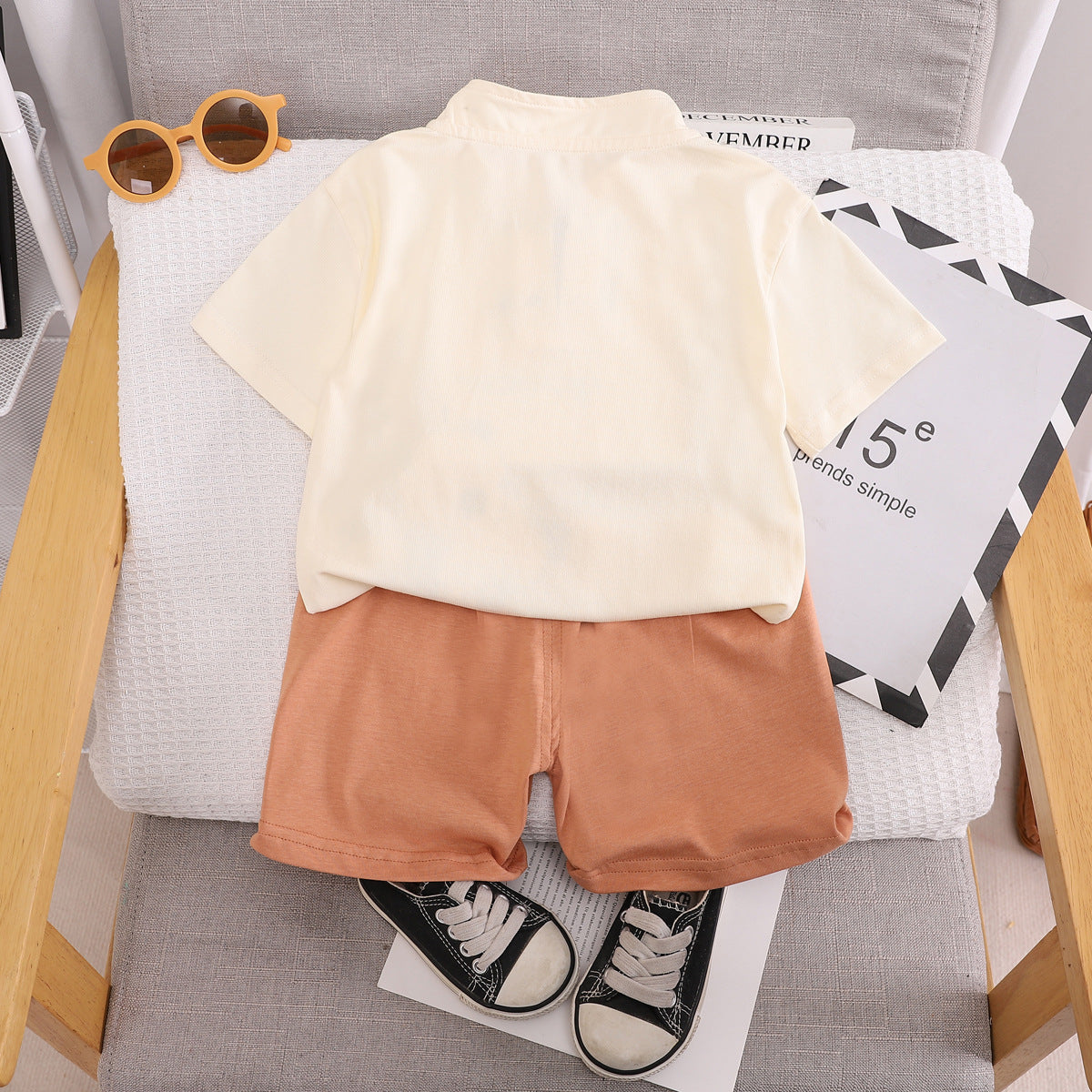 Boys Graphic Printed T-shirt with Shorts
