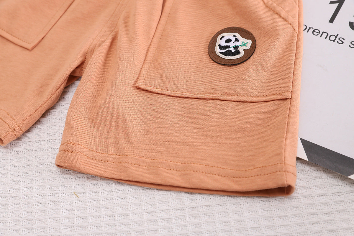 Boys Graphic Printed T-shirt with Shorts