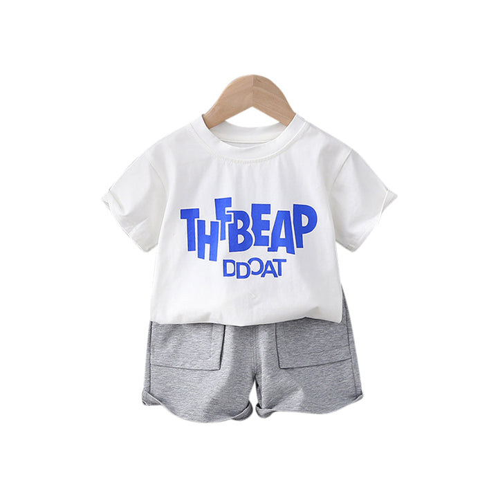 Boys Printed Pure Cotton T-shirt with Shorts