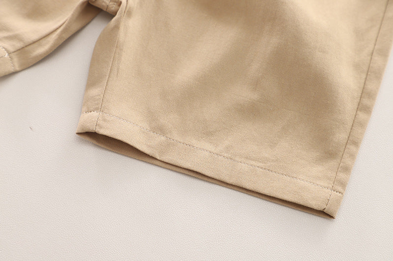 Boys Printed Pure Cotton Shirt With Shorts