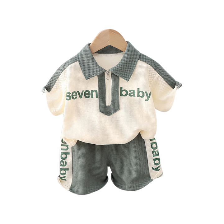 Boys Printed Pure Cotton T-shirt With Shorts