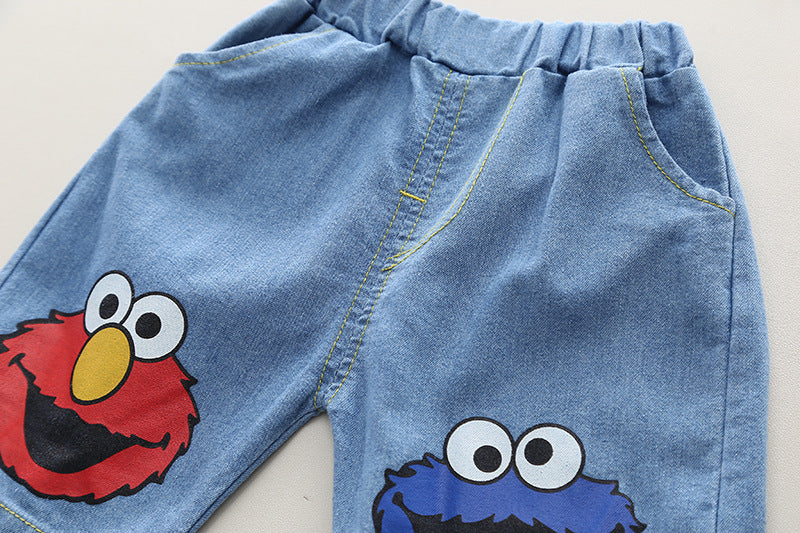 Boys Printed Pure Cotton T-shirt with Shorts