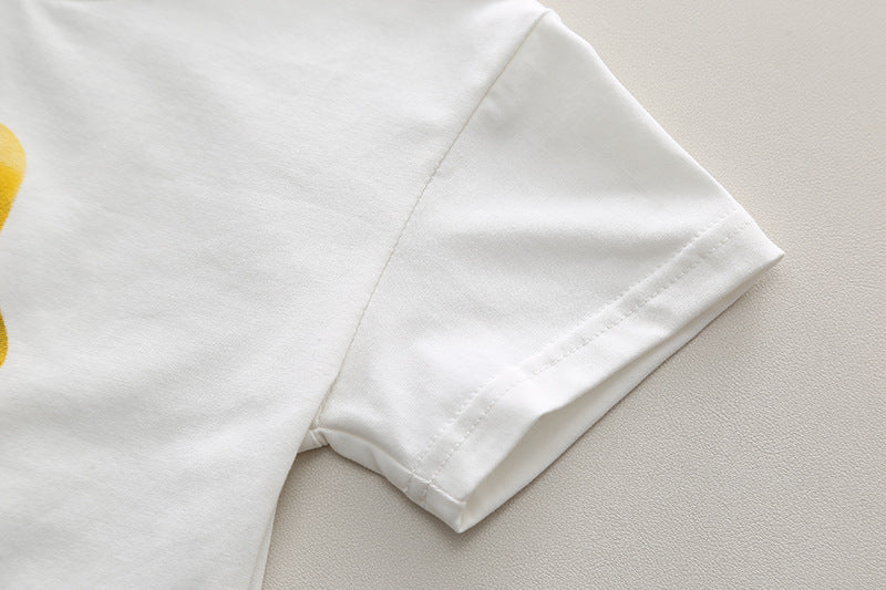 Boys Printed Pure Cotton T-shirt with Shorts
