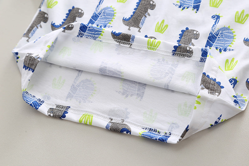 Boys Printed Pure Cotton T-shirt with Shorts