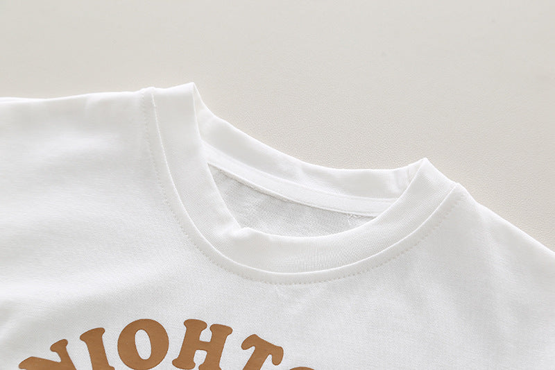 Boys Printed Pure Cotton T-shirt with Shorts