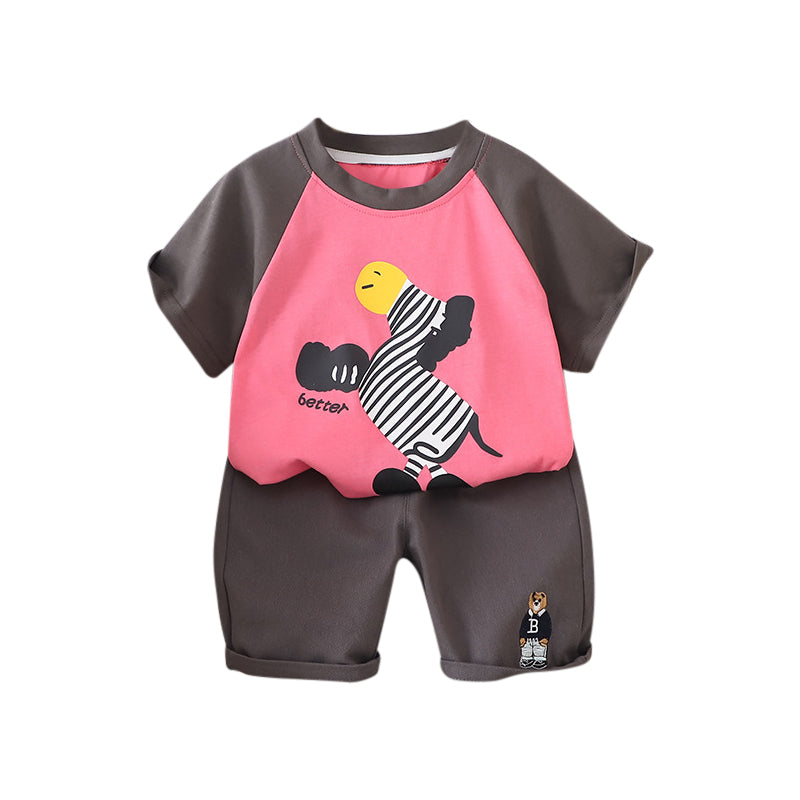 Boys Printed T-shirt With Short