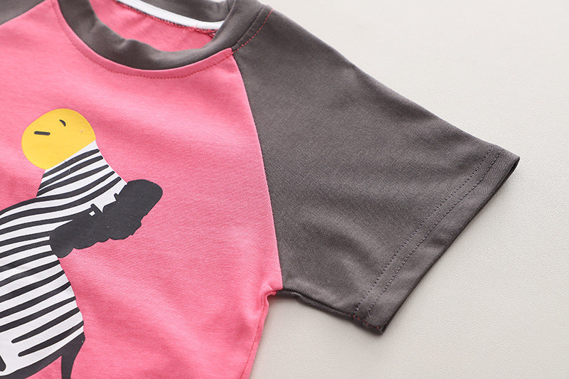 Boys Printed T-shirt With Short