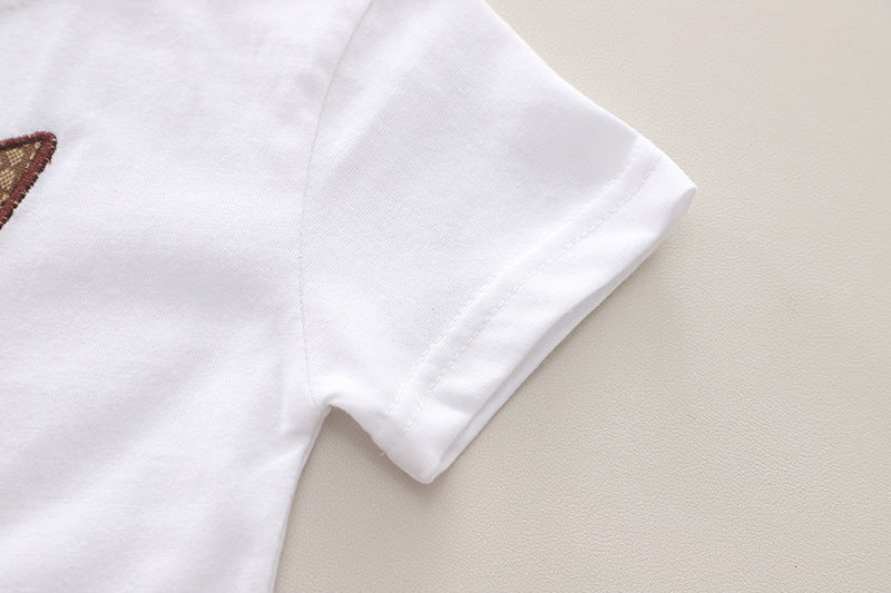 Boys Printed T-shirt with Shorts