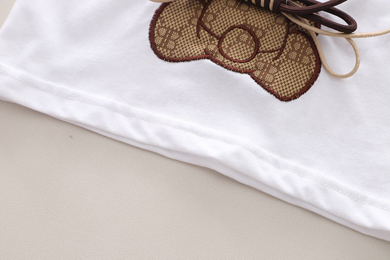 Boys Printed T-shirt with Shorts