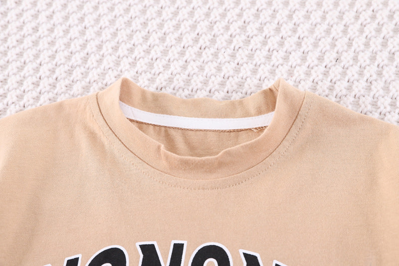 Boys Printed Pure Cotton T-shirt with Shorts