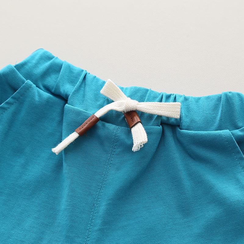 Boys Printed Pure Cotton T-shirt with Shorts