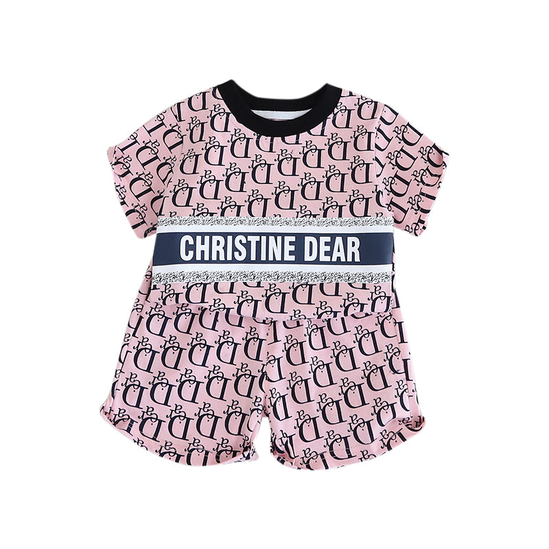 Boys Printed Pure Cotton T-shirt with Shorts