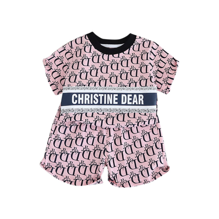 Boys Printed Pure Cotton T-shirt with Shorts