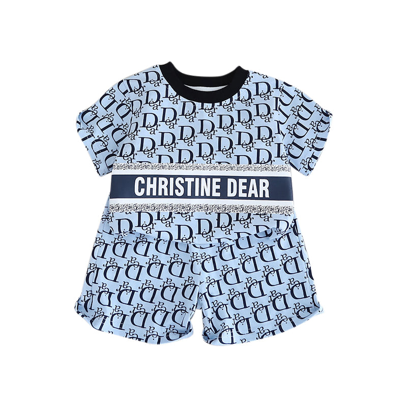 Boys Printed Pure Cotton T-shirt with Shorts