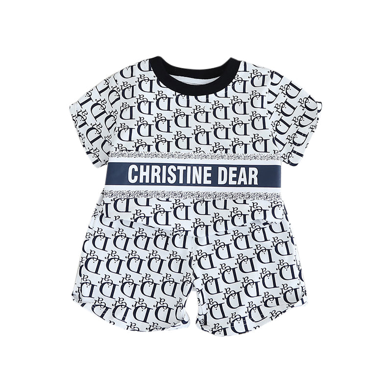Boys Printed Pure Cotton T-shirt with Shorts