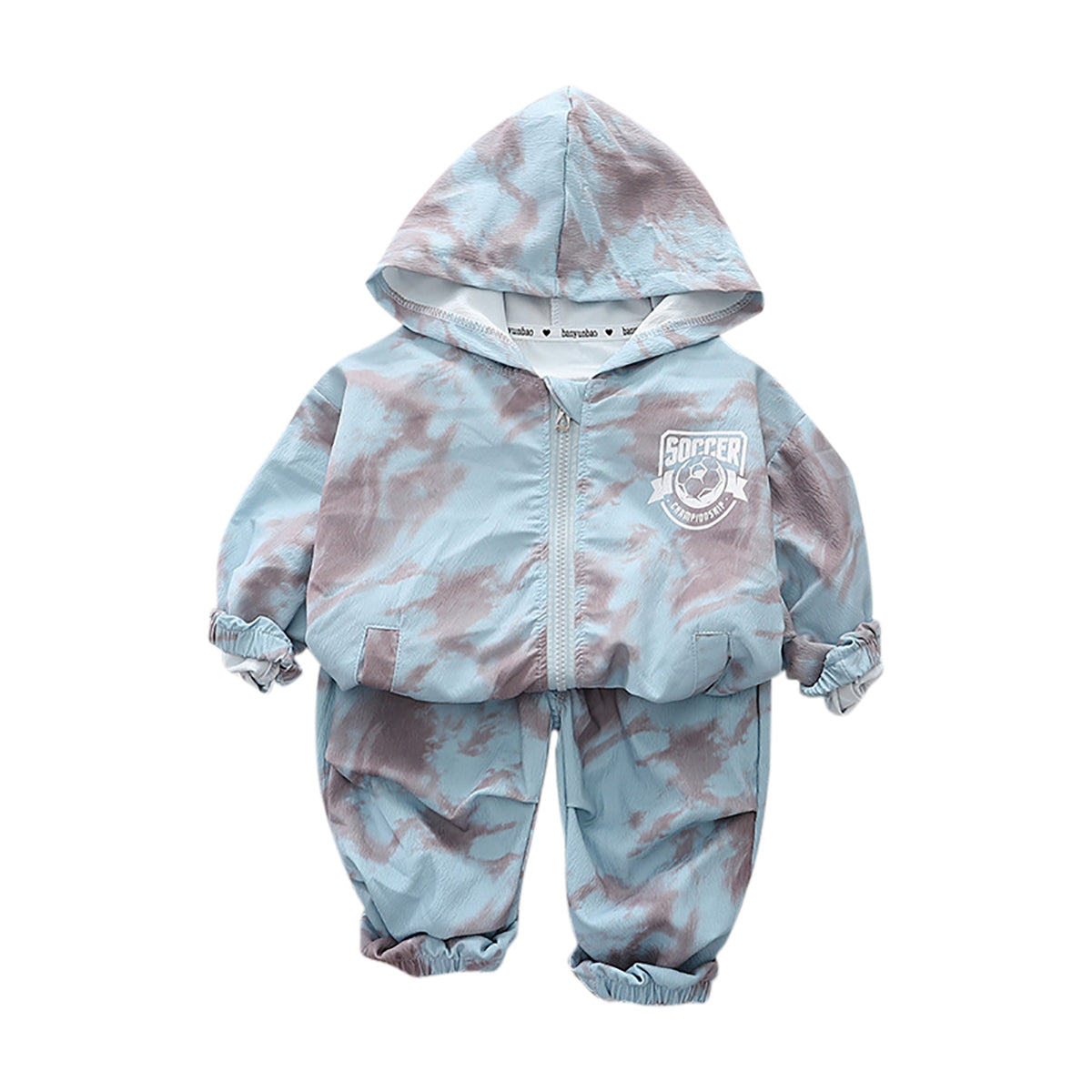 Boys Hooded Dyed Top with Pyjamas